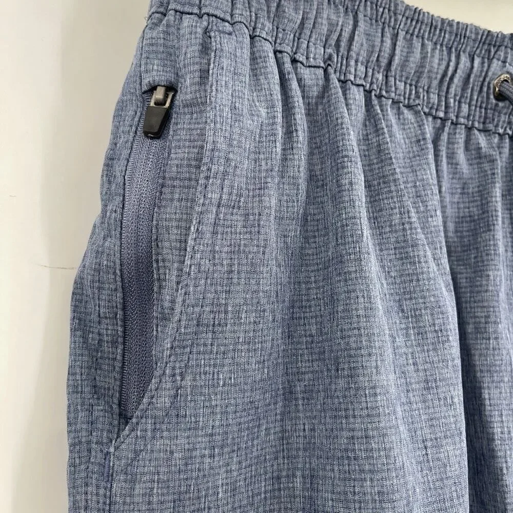 Mr. Swim Blue Technical Elastic Waist Drawstring Swim Shorts Medium